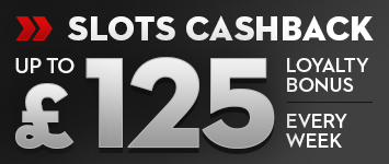 Loyalty Bonus - Slots cashback - up to £125 every week